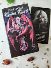 Load image into Gallery viewer, Gothic Tarot Cards with Rose Buds
