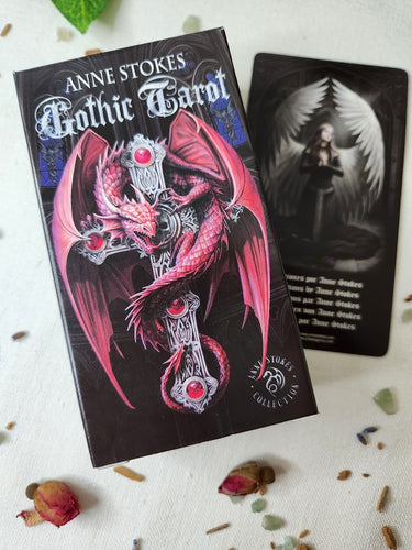 Gothic Tarot Cards with Rose Buds