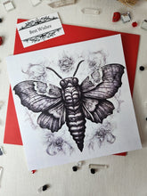 Load image into Gallery viewer, Death Head Moth 6 Greeting Card
