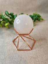 Load image into Gallery viewer, 40mm Selenite Sphere on stand
