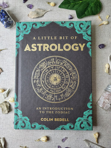 A Little Bit of Astrology Book with Crystal Chips and Flowers