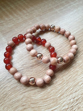 Load image into Gallery viewer, Carnelian and Rosewood Bracelet Combo
