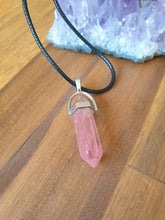 Load image into Gallery viewer, Cherry Quartz Necklace on Amethyst 
