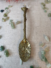 Load image into Gallery viewer, Bronze Metals Spoons with Crystal End
