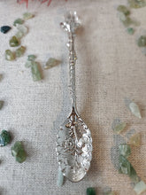 Load image into Gallery viewer, Silver Metals Spoons with Crystal End
