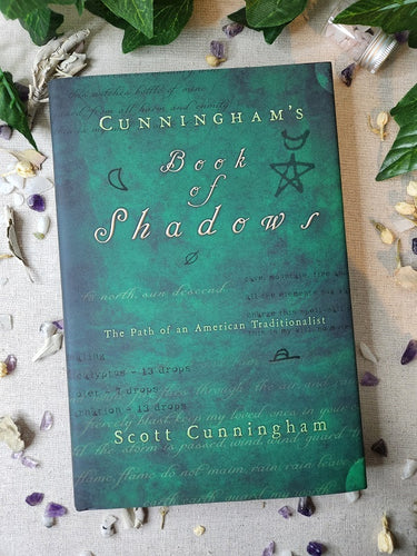 Cunninghams Book of Shadows  with Crystal Chips and Flowers